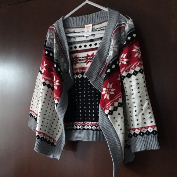 Gymboree Other - Gymboree holiday fair isle open-front sweater 4T